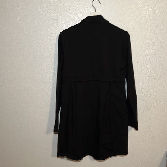 Neon Buddha Longline Soft Blazer with Mismatched Buttons Exposed Hems Lagenlook - Picture 4 of 6